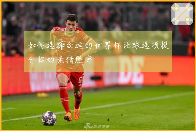 如何选择合适的世界杯让球选项提升你的竞猜胜率